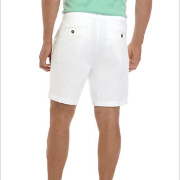 SADDLEBRED Mens 7 Inch White Twill Shorts NEW 40 - Picture 2 of 9